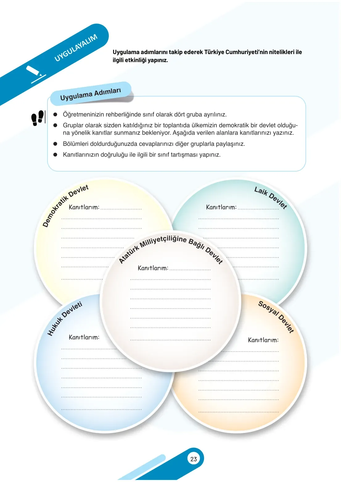 7. Sınıf Sosyal Bilgiler Ders Kitabı Cevapları Meb Yayınları 2. Kitap Sayfa 23