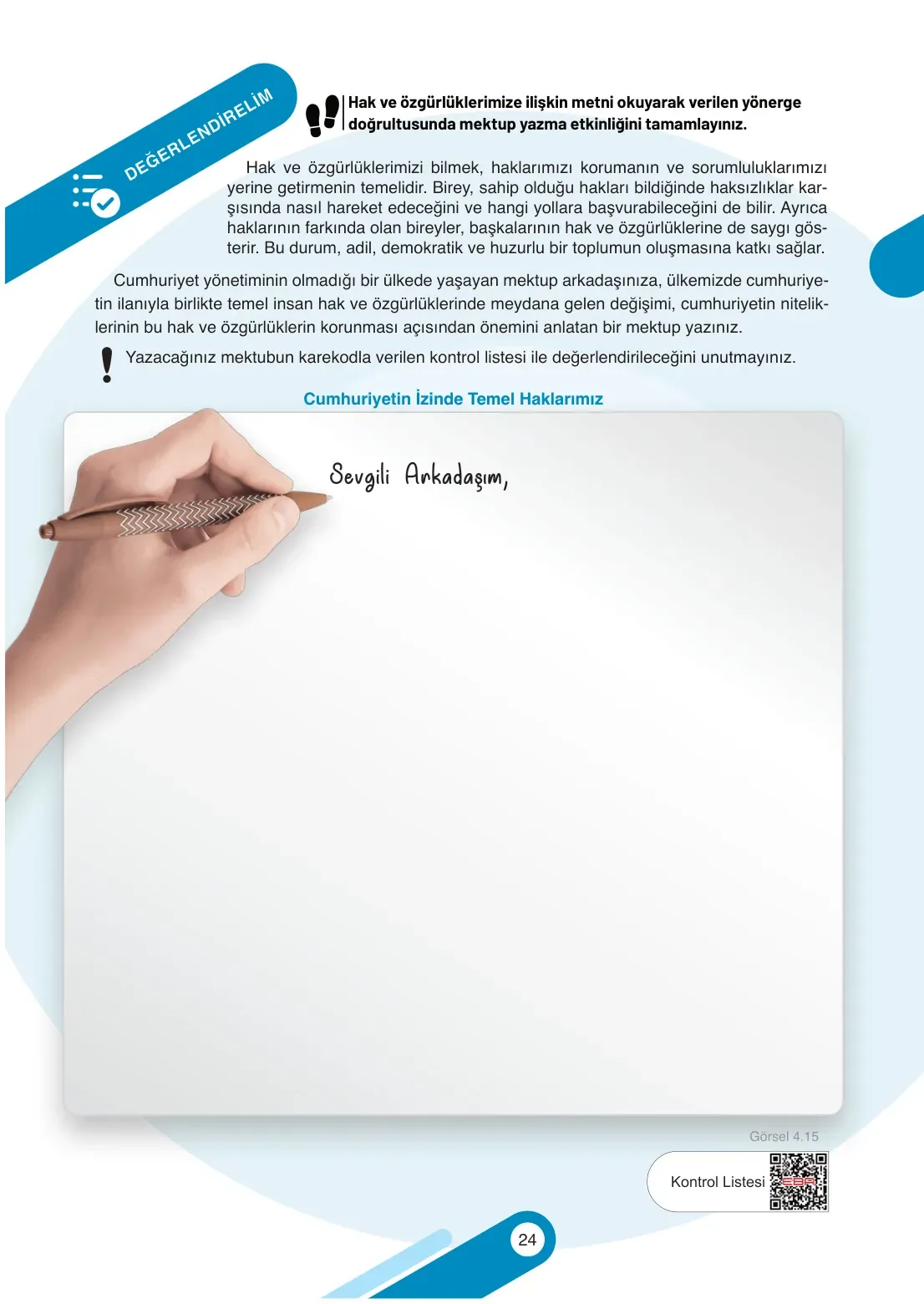 7. Sınıf Sosyal Bilgiler Ders Kitabı Cevapları Meb Yayınları 2. Kitap Sayfa 24