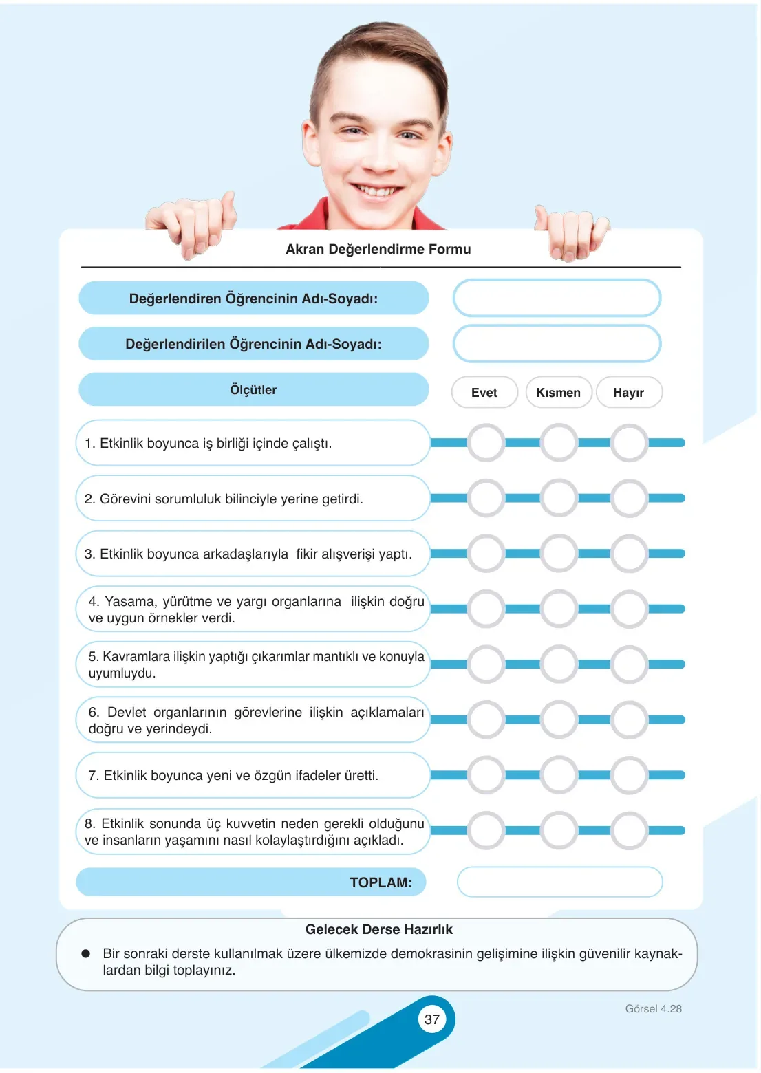 7. Sınıf Sosyal Bilgiler Ders Kitabı Cevapları Meb Yayınları 2. Kitap Sayfa 37