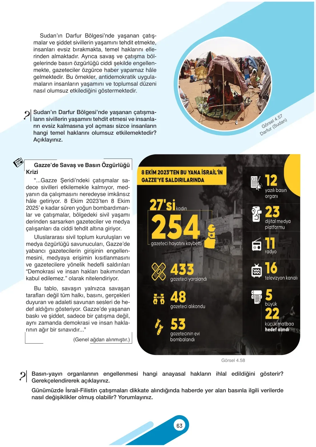 7. Sınıf Sosyal Bilgiler Ders Kitabı Cevapları Meb Yayınları 2. Kitap Sayfa 63