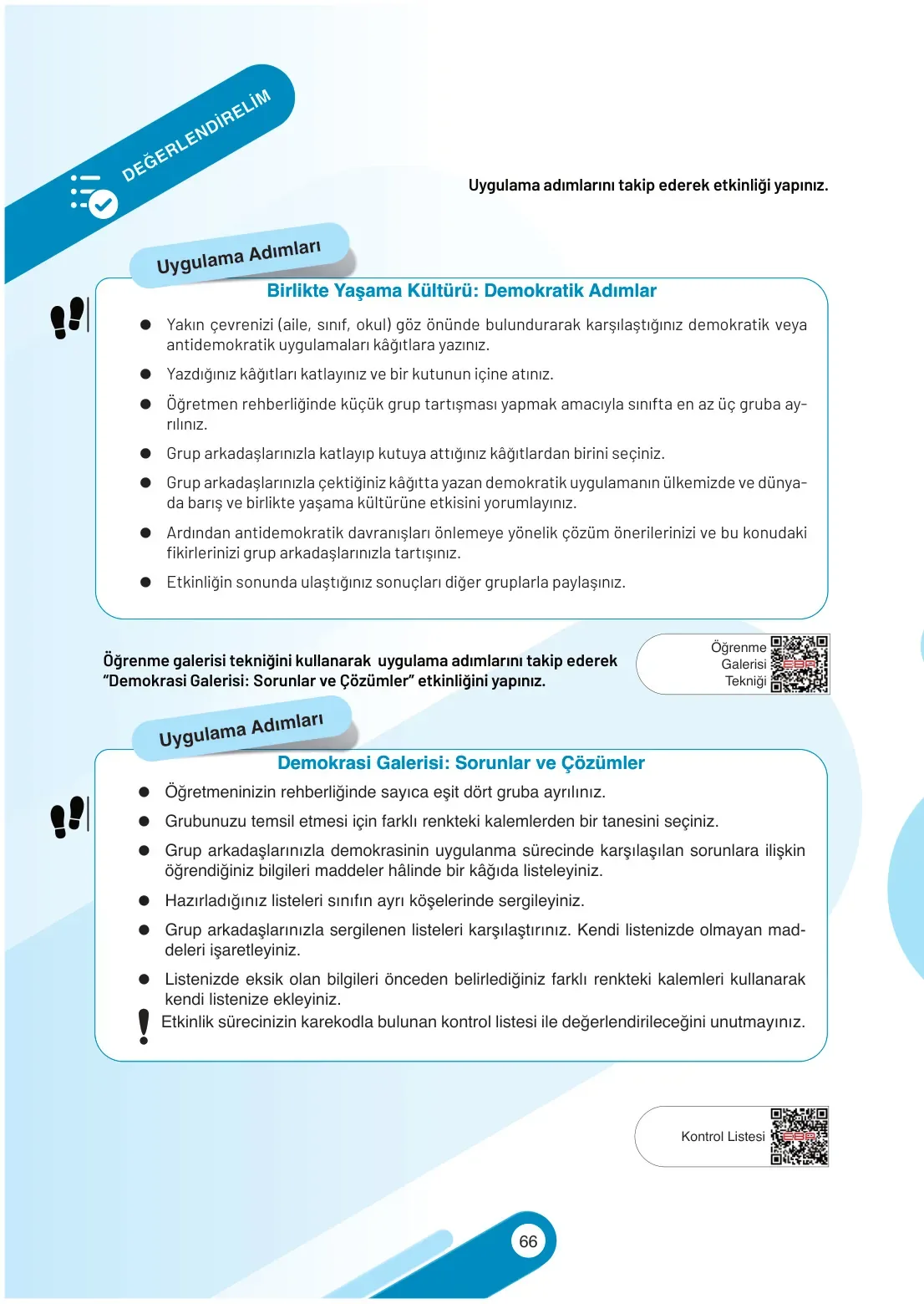 7. Sınıf Sosyal Bilgiler Ders Kitabı Cevapları Meb Yayınları 2. Kitap Sayfa 66