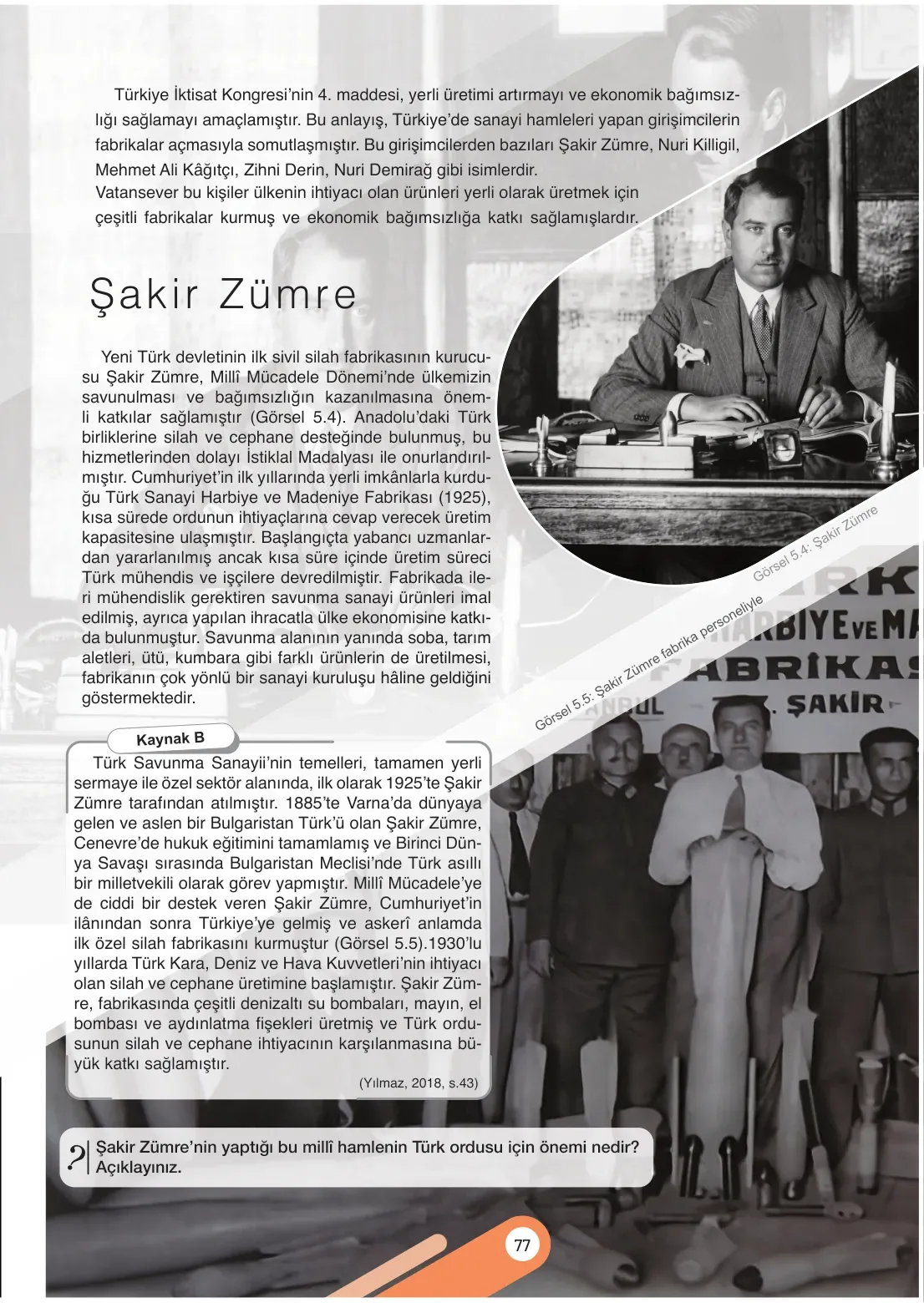 7. Sınıf Sosyal Bilgiler Ders Kitabı Cevapları Meb Yayınları 2. Kitap Sayfa 77