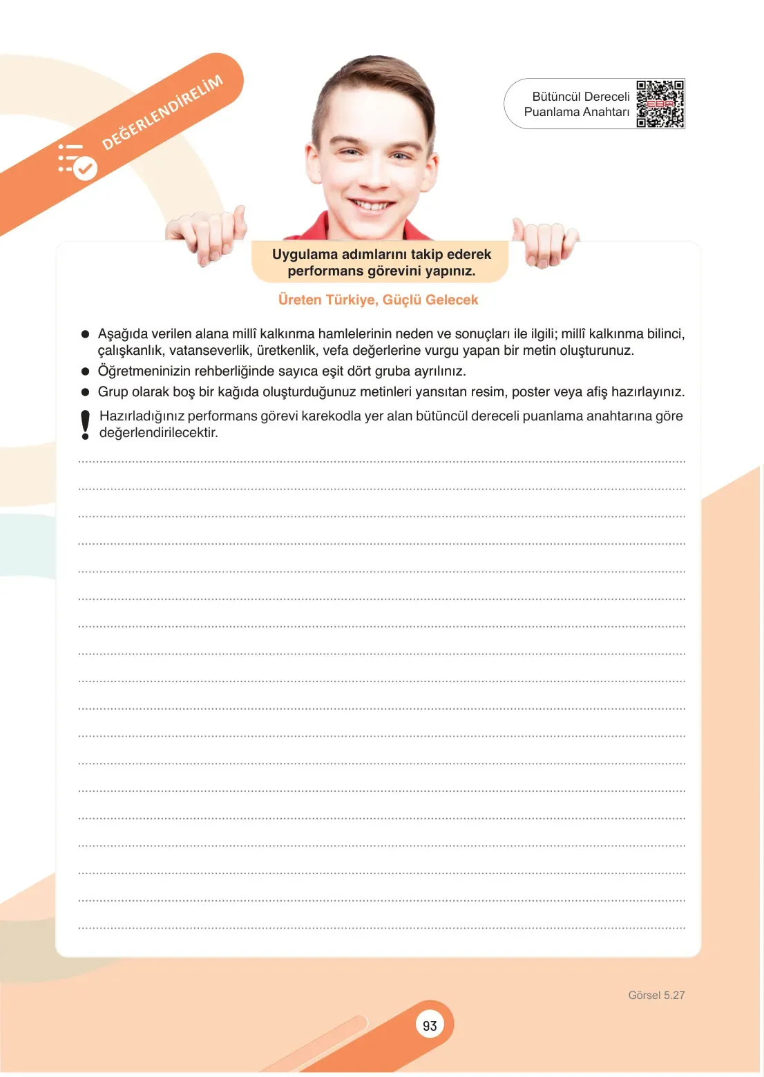 7. Sınıf Sosyal Bilgiler Ders Kitabı Cevapları Meb Yayınları 2. Kitap Sayfa 93