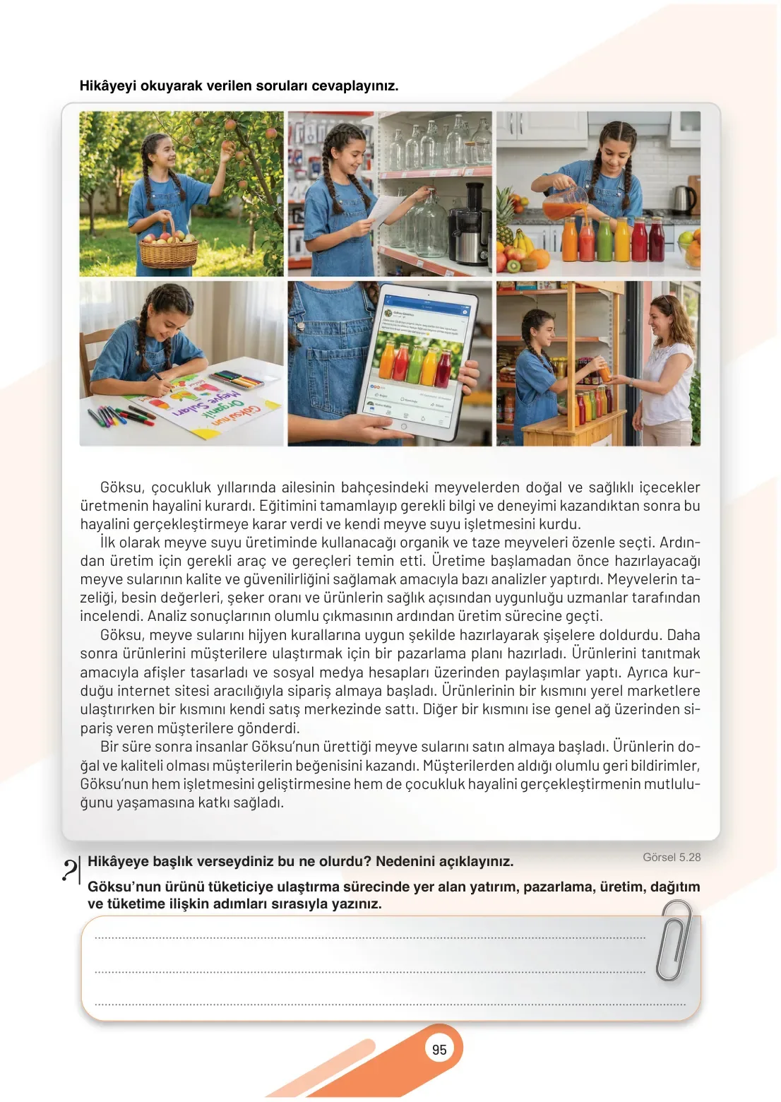7. Sınıf Sosyal Bilgiler Ders Kitabı Cevapları Meb Yayınları 2. Kitap Sayfa 95