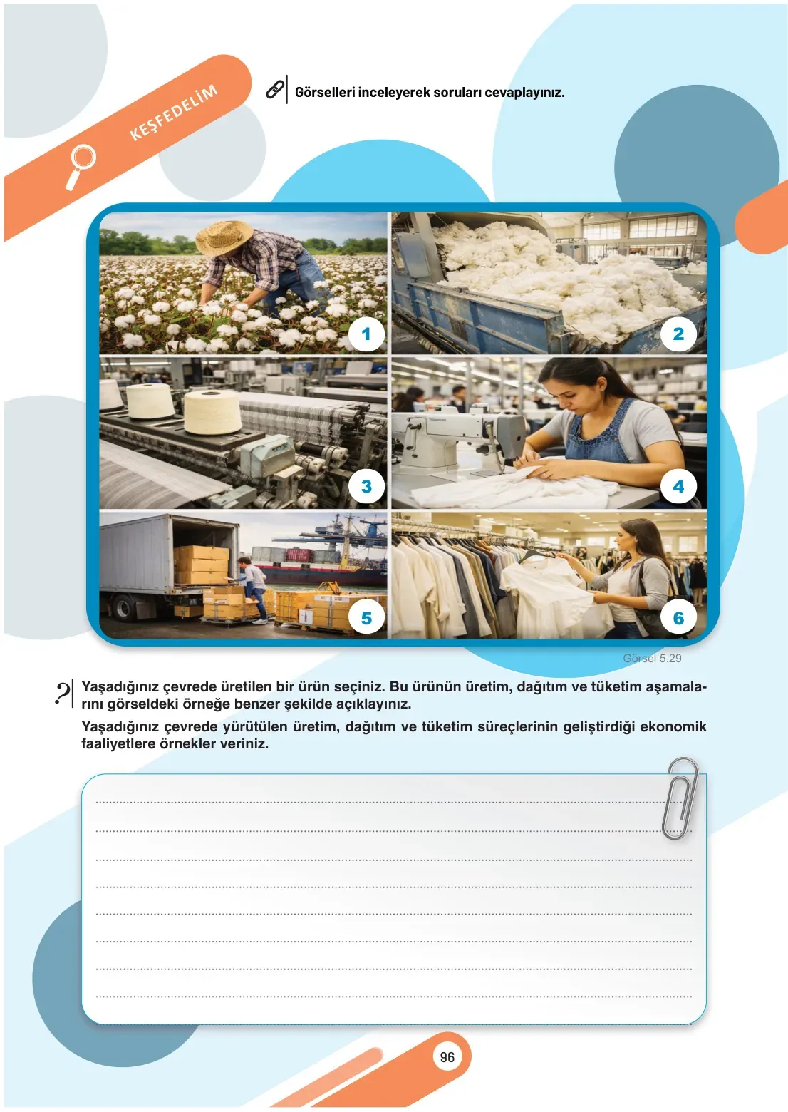 7. Sınıf Sosyal Bilgiler Ders Kitabı Cevapları Meb Yayınları 2. Kitap Sayfa 96