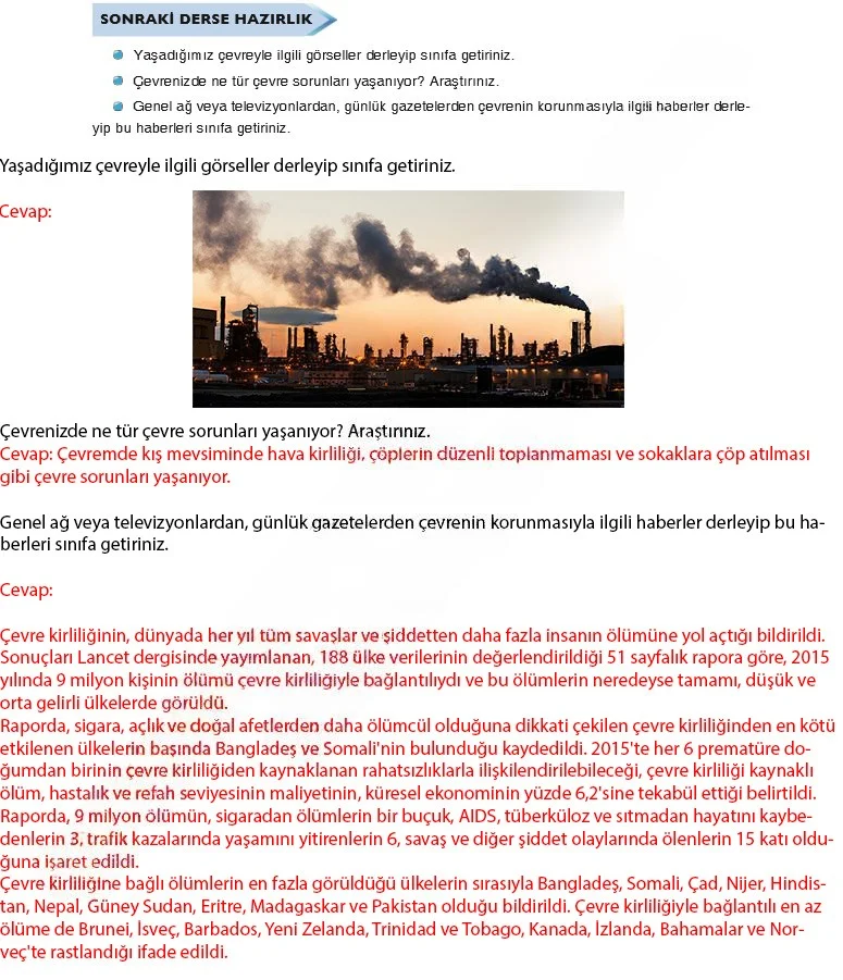 7. Sınıf Türkçe Ders Kitabı Cevapları Dörtel Yayınları Sayfa 106 Çözüm Görseli