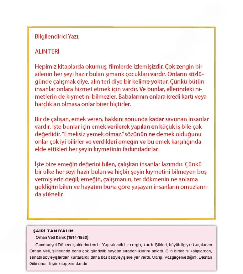 7. Sınıf Türkçe Ders Kitabı Cevapları Dörtel Yayınları Sayfa 130 Çözüm Görseli