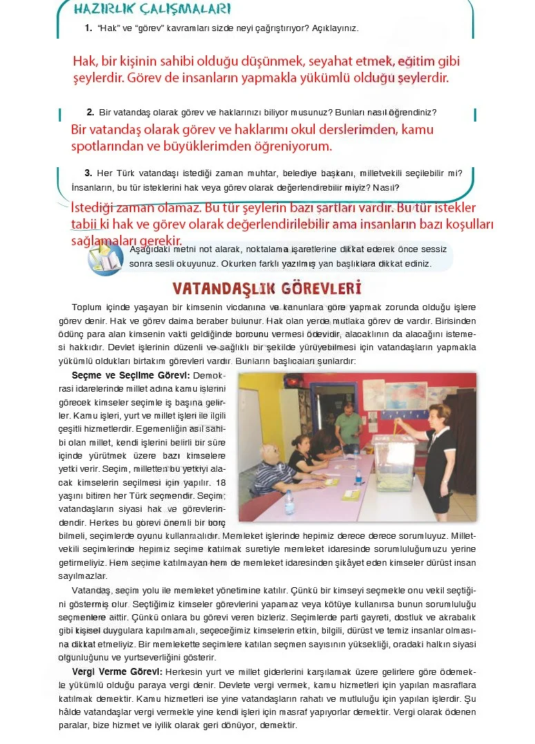 7. Sınıf Türkçe Ders Kitabı Cevapları Dörtel Yayınları Sayfa 131 Çözüm Görseli