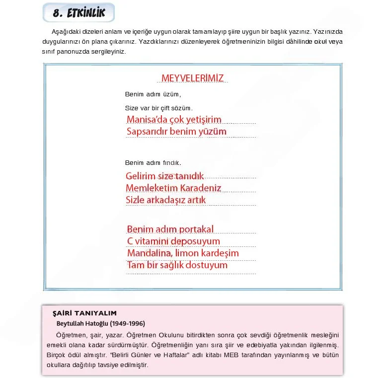 7. Sınıf Türkçe Ders Kitabı Cevapları Dörtel Yayınları Sayfa 180 Çözüm Görseli