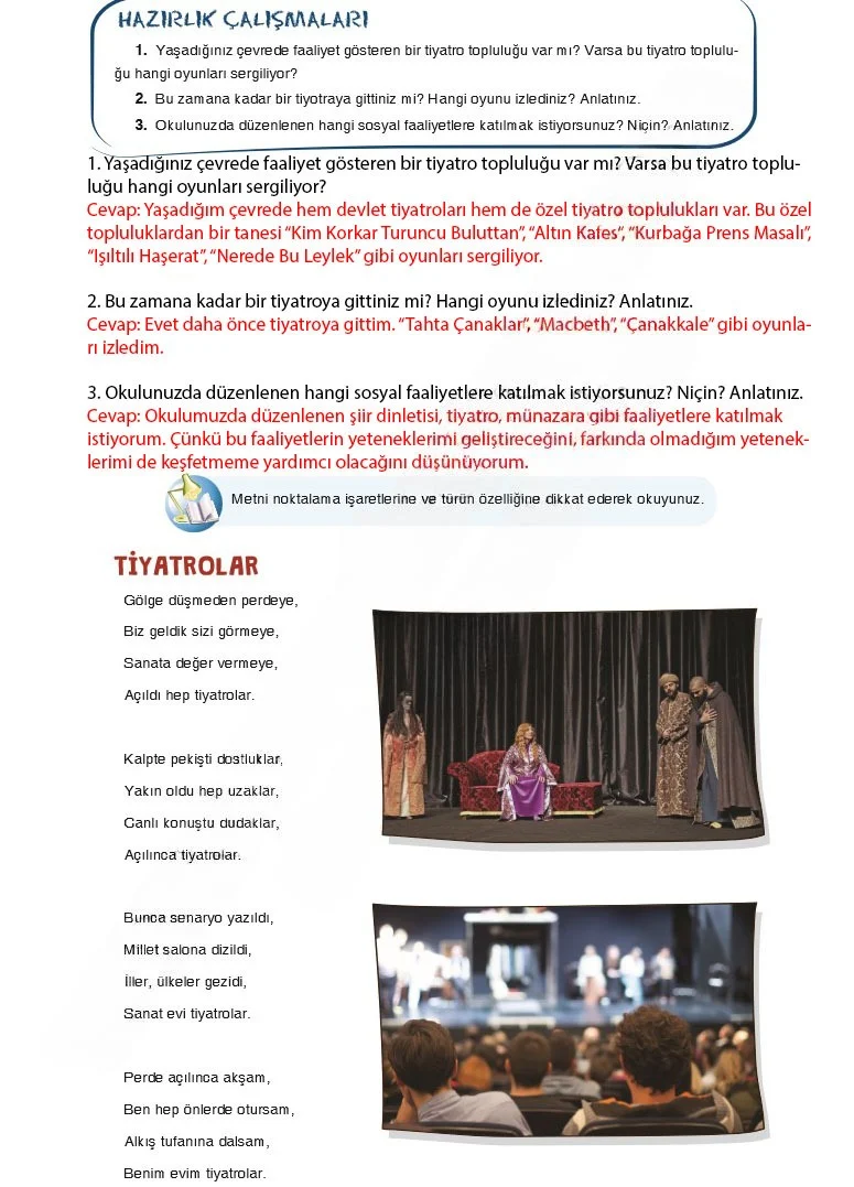 7. Sınıf Türkçe Ders Kitabı Cevapları Dörtel Yayınları Sayfa 187 Çözüm Görseli