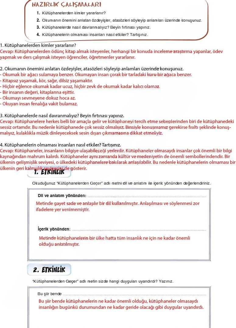 7. Sınıf Türkçe Ders Kitabı Cevapları Dörtel Yayınları Sayfa 241 Çözüm Görseli