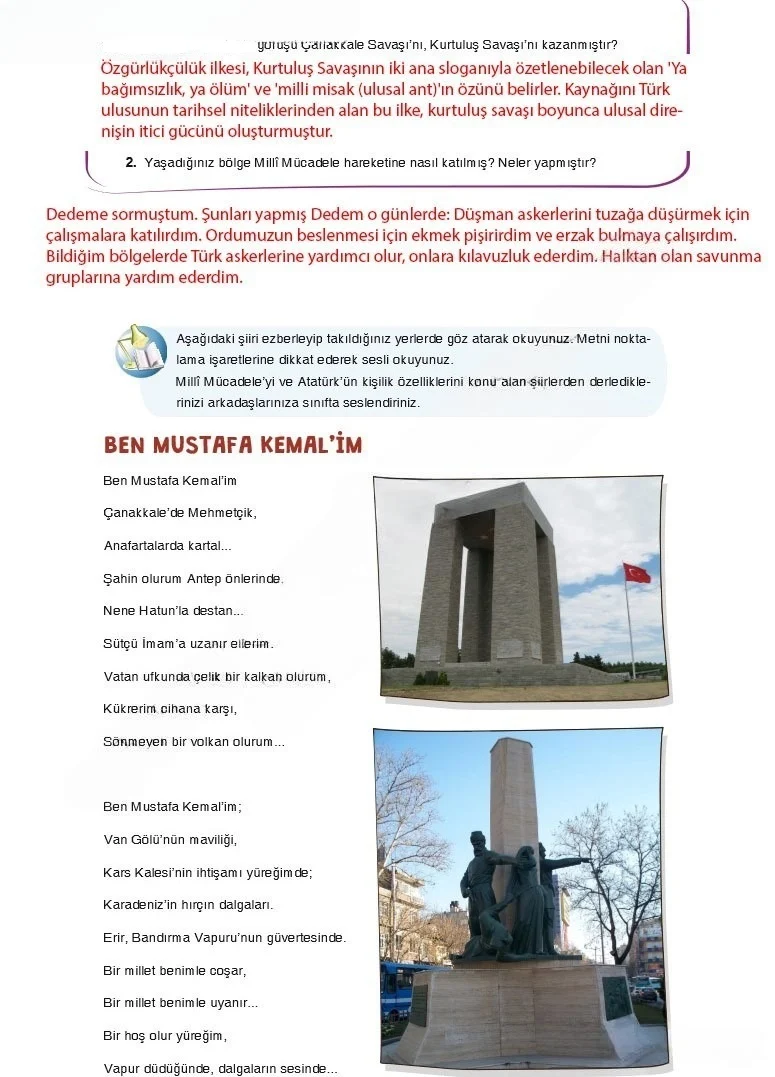 7. Sınıf Türkçe Ders Kitabı Cevapları Dörtel Yayınları Sayfa 83 Çözüm Görseli