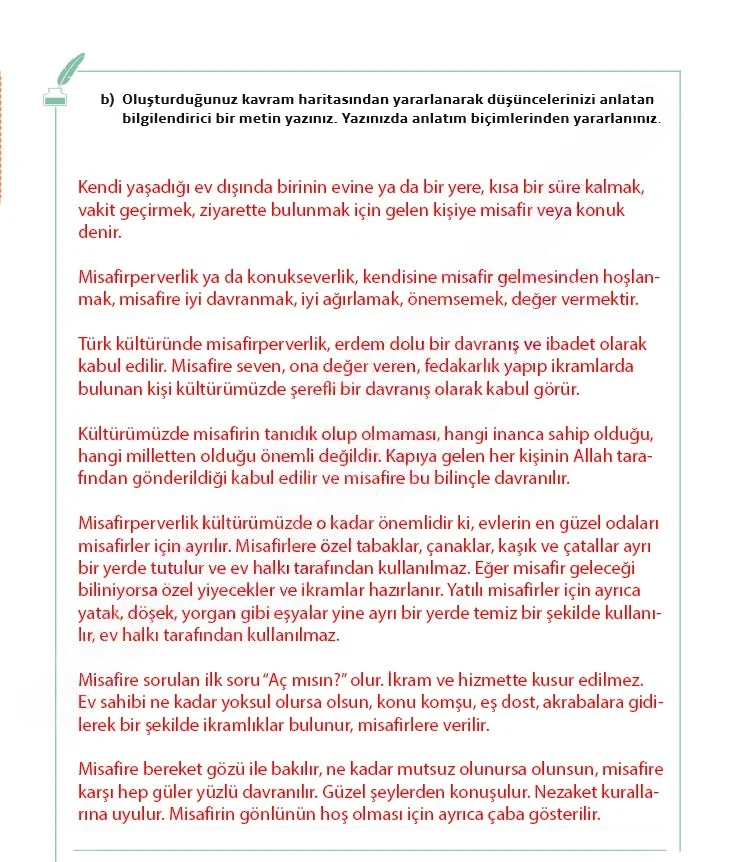 7. Sınıf Türkçe Ders Kitabı Cevapları Meb Yayınları 1. Kitap Sayfa 125 Çözüm Görseli
