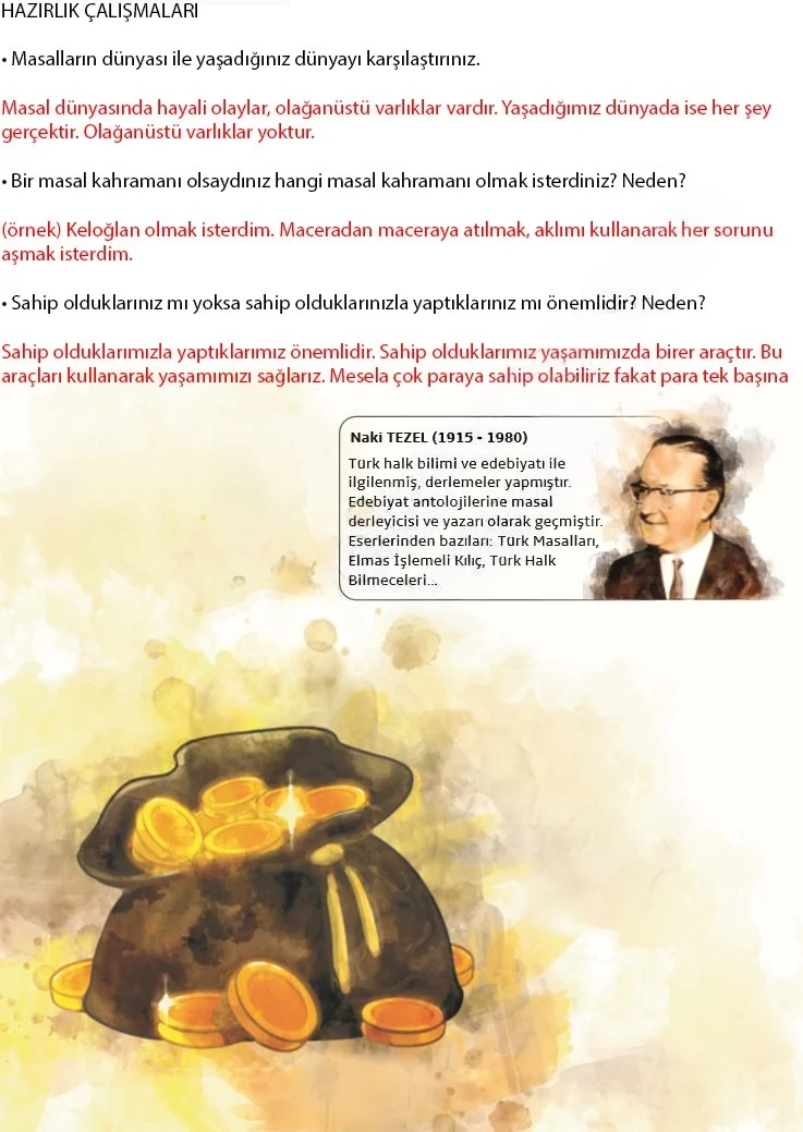 7. Sınıf Türkçe Ders Kitabı Cevapları Meb Yayınları 1. Kitap Sayfa 126 Çözüm Görseli