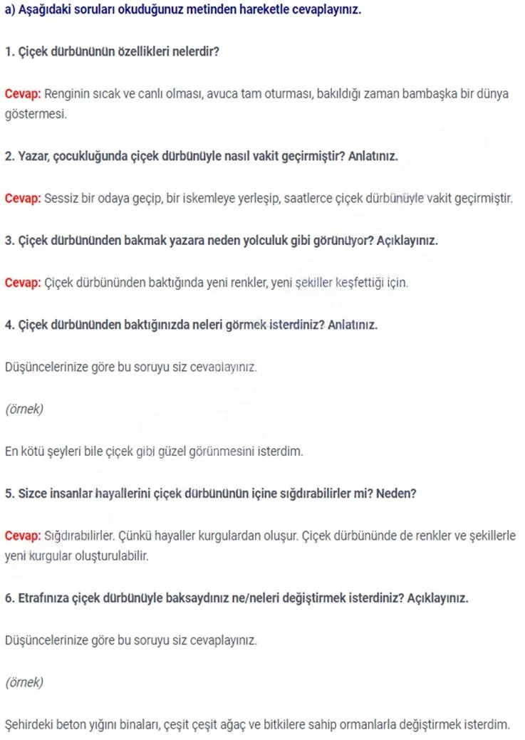 7. Sınıf Türkçe Ders Kitabı Cevapları Meb Yayınları 1. Kitap Sayfa 17 Çözüm Görseli