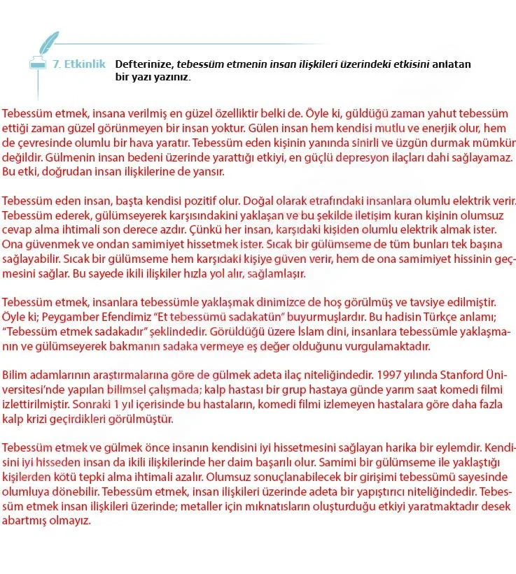 7. Sınıf Türkçe Ders Kitabı Cevapları Meb Yayınları 1. Kitap Sayfa 19 Çözüm Görseli