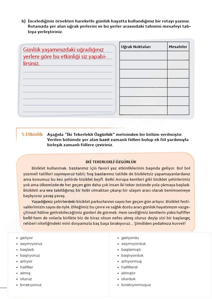 7. Sınıf Türkçe Ders Kitabı Cevapları Meb Yayınları 1. Kitap Sayfa 206 Çözüm Görseli