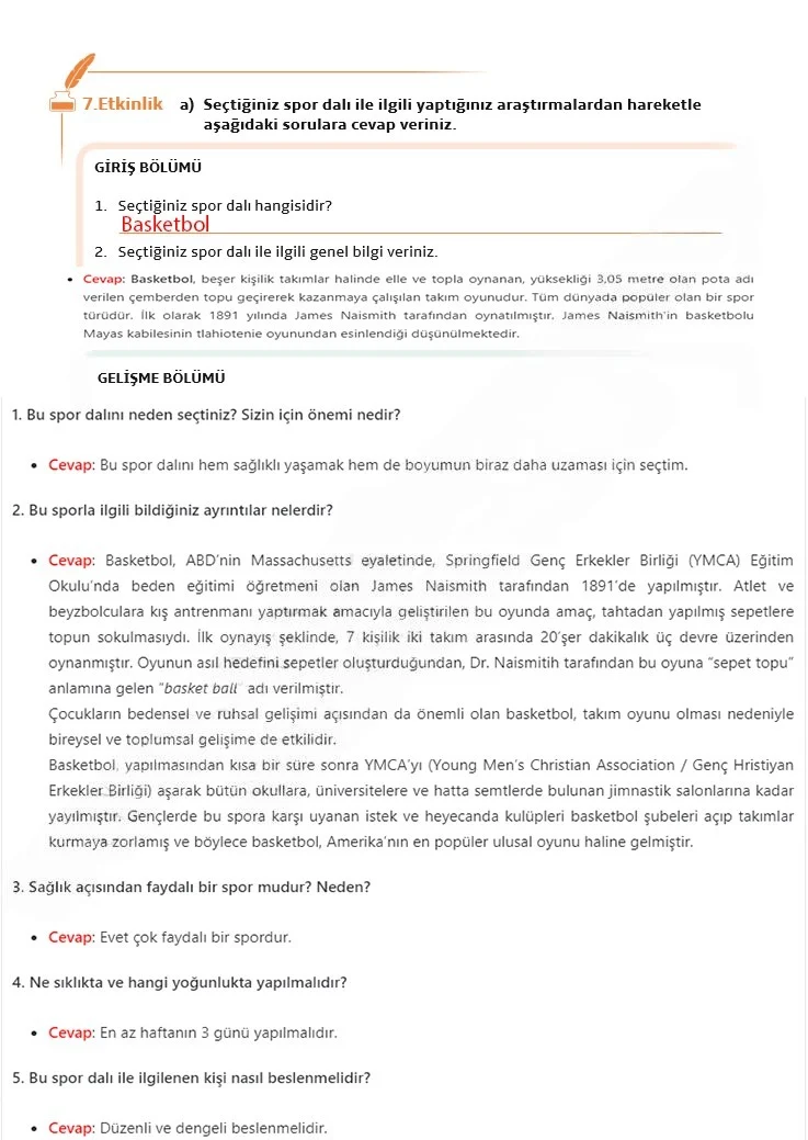7. Sınıf Türkçe Ders Kitabı Cevapları Meb Yayınları 1. Kitap Sayfa 218 Çözüm Görseli