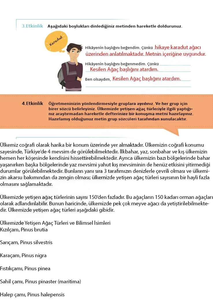 7. Sınıf Türkçe Ders Kitabı Cevapları Meb Yayınları 1. Kitap Sayfa 30 Çözüm Görseli