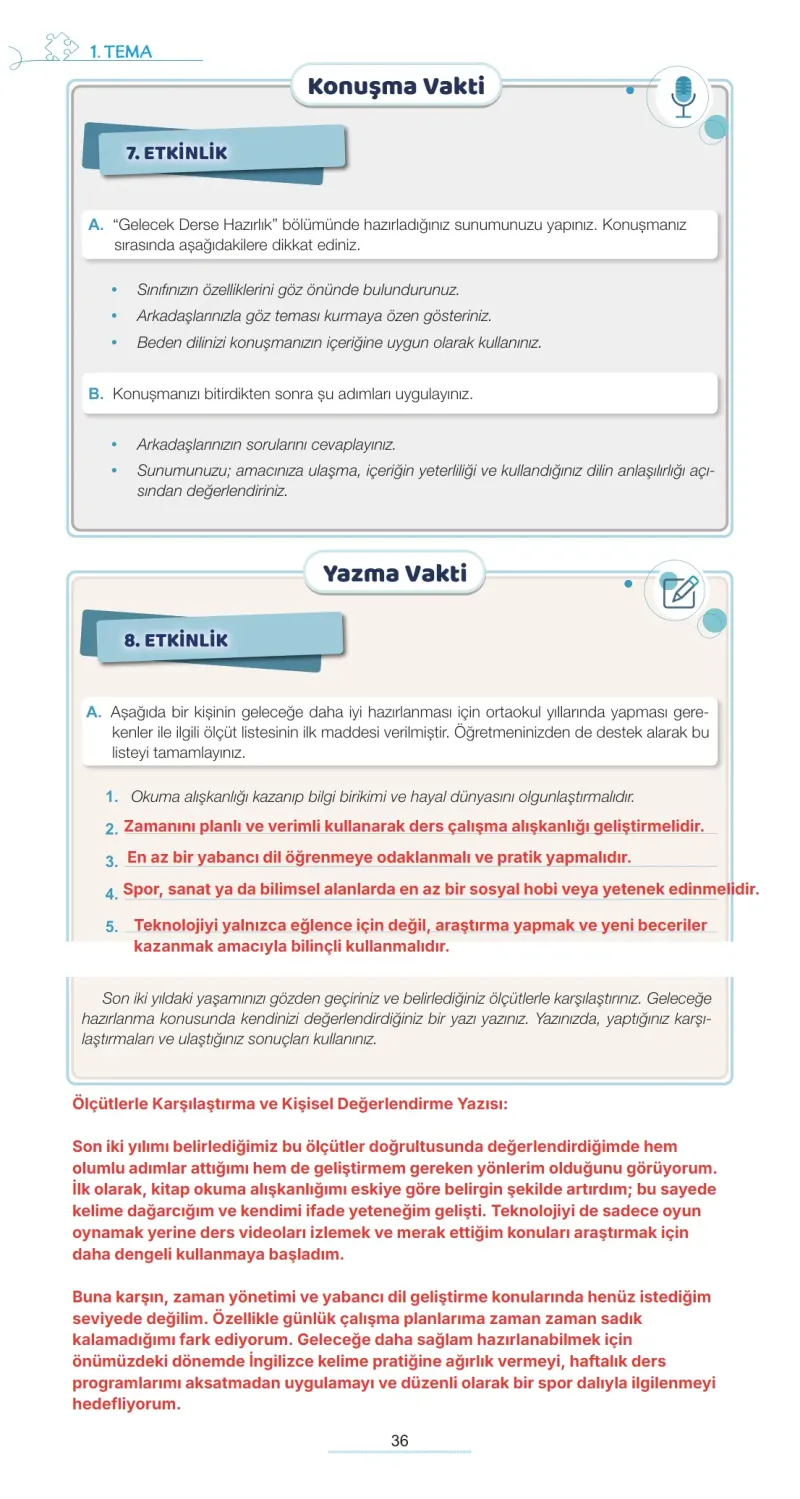 7. Sınıf Türkçe Ders Kitabı Cevapları Meb Yayınları 1. Kitap Sayfa 36 Çözüm Görseli