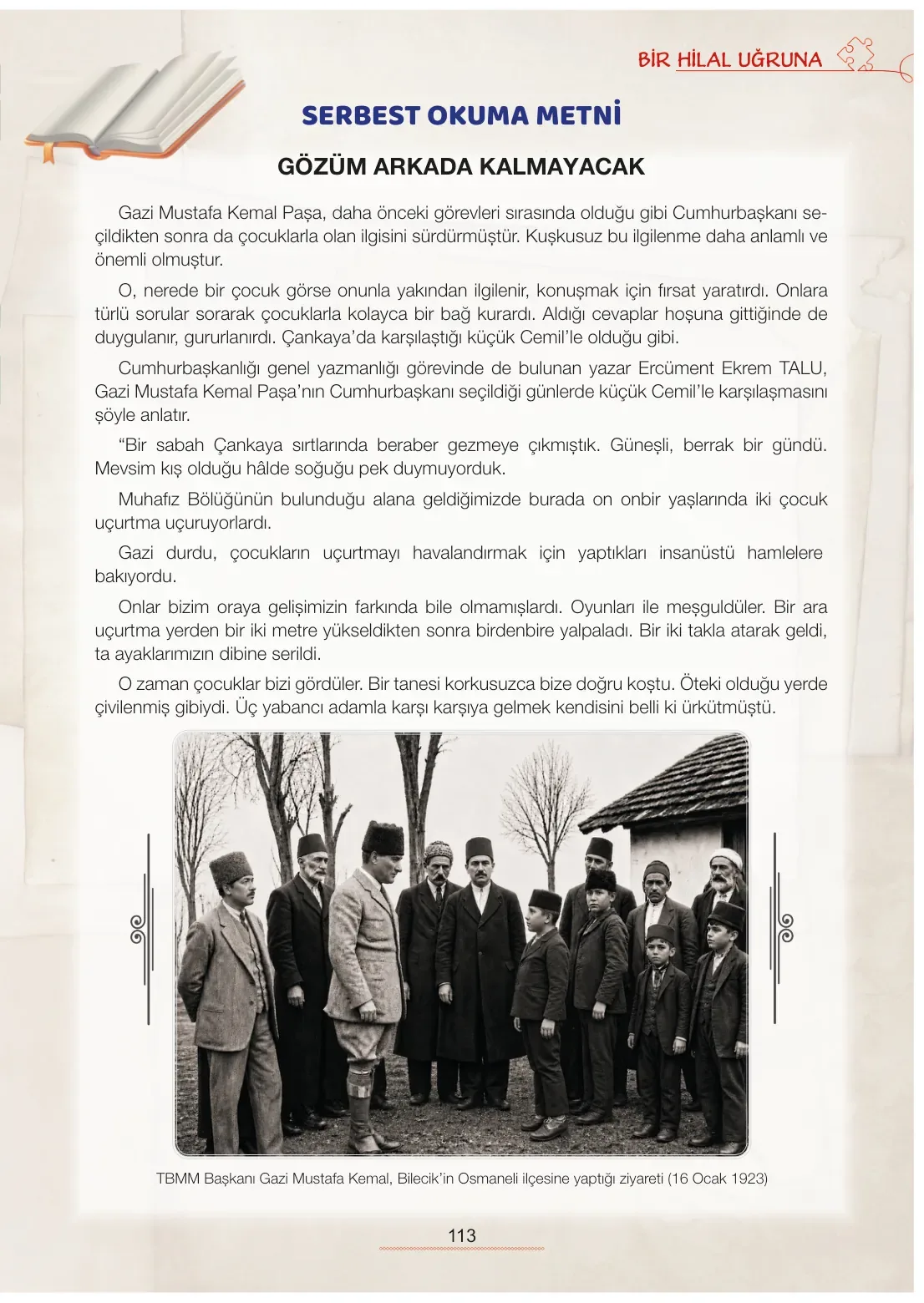 7. Sınıf Türkçe Ders Kitabı Cevapları Meb Yayınları 1. Kitap Sayfa 113