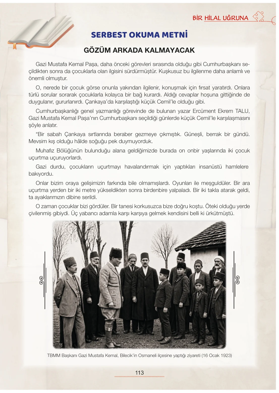 7. Sınıf Türkçe Ders Kitabı Cevapları Meb Yayınları 1. Kitap Sayfa 113