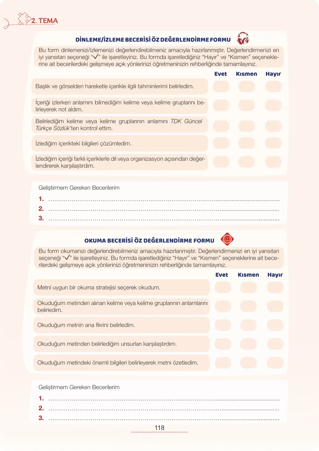 7. Sınıf Türkçe Ders Kitabı Cevapları Meb Yayınları 1. Kitap Sayfa 118