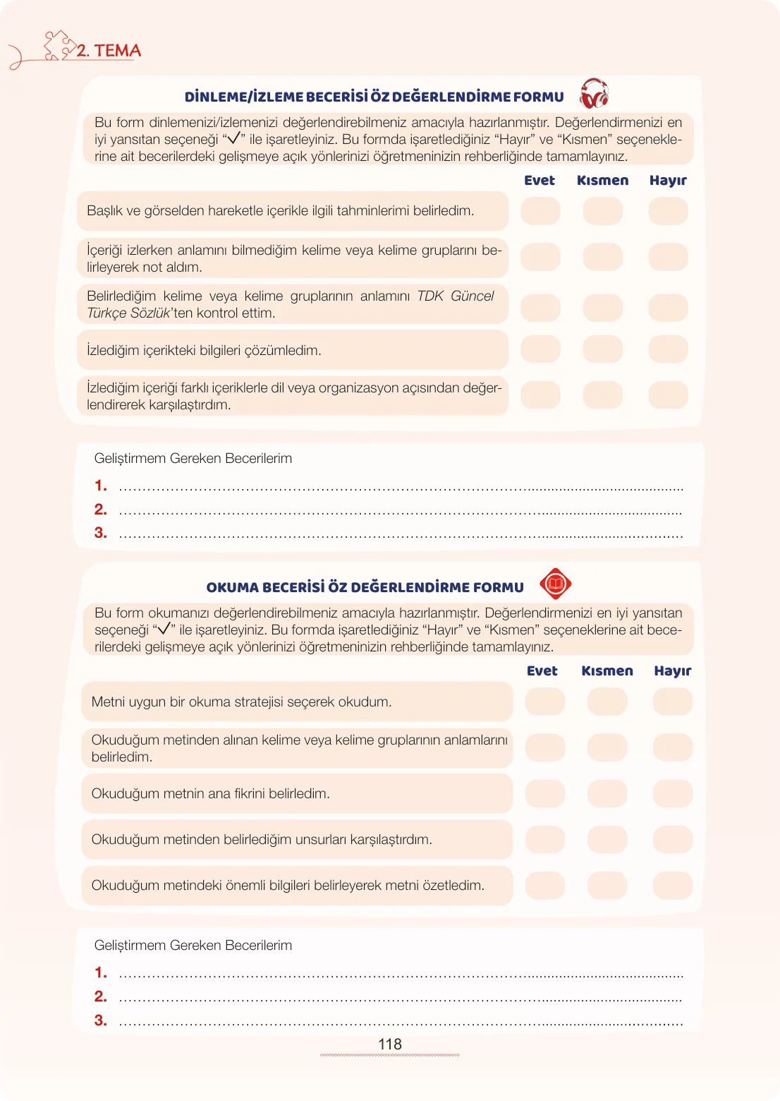 7. Sınıf Türkçe Ders Kitabı Cevapları Meb Yayınları 1. Kitap Sayfa 118