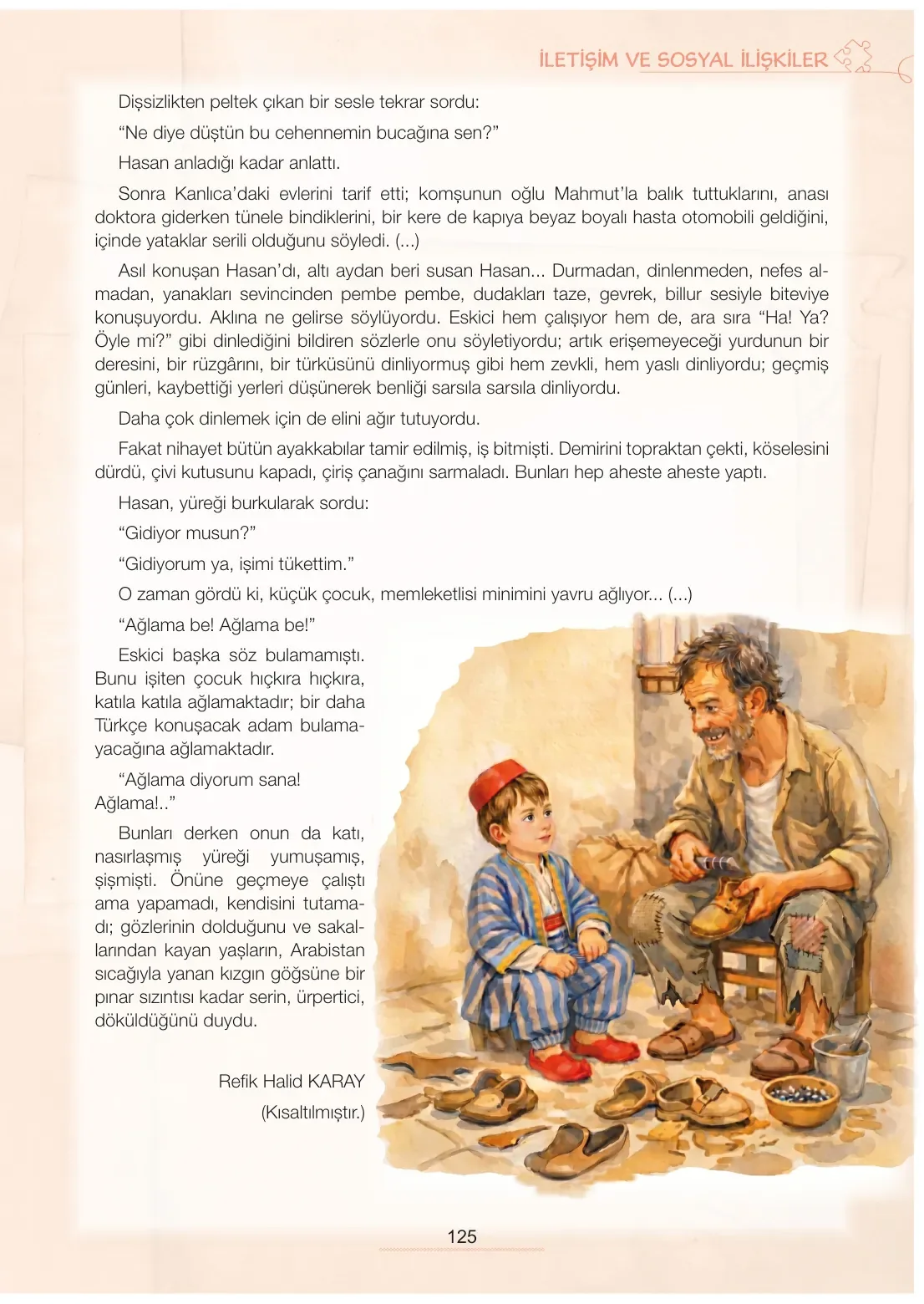 7. Sınıf Türkçe Ders Kitabı Cevapları Meb Yayınları 1. Kitap Sayfa 125