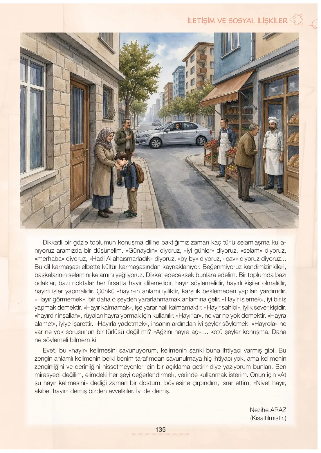 7. Sınıf Türkçe Ders Kitabı Cevapları Meb Yayınları 1. Kitap Sayfa 135