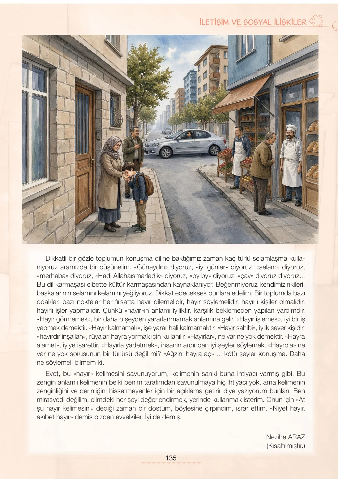 7. Sınıf Türkçe Ders Kitabı Cevapları Meb Yayınları 1. Kitap Sayfa 135