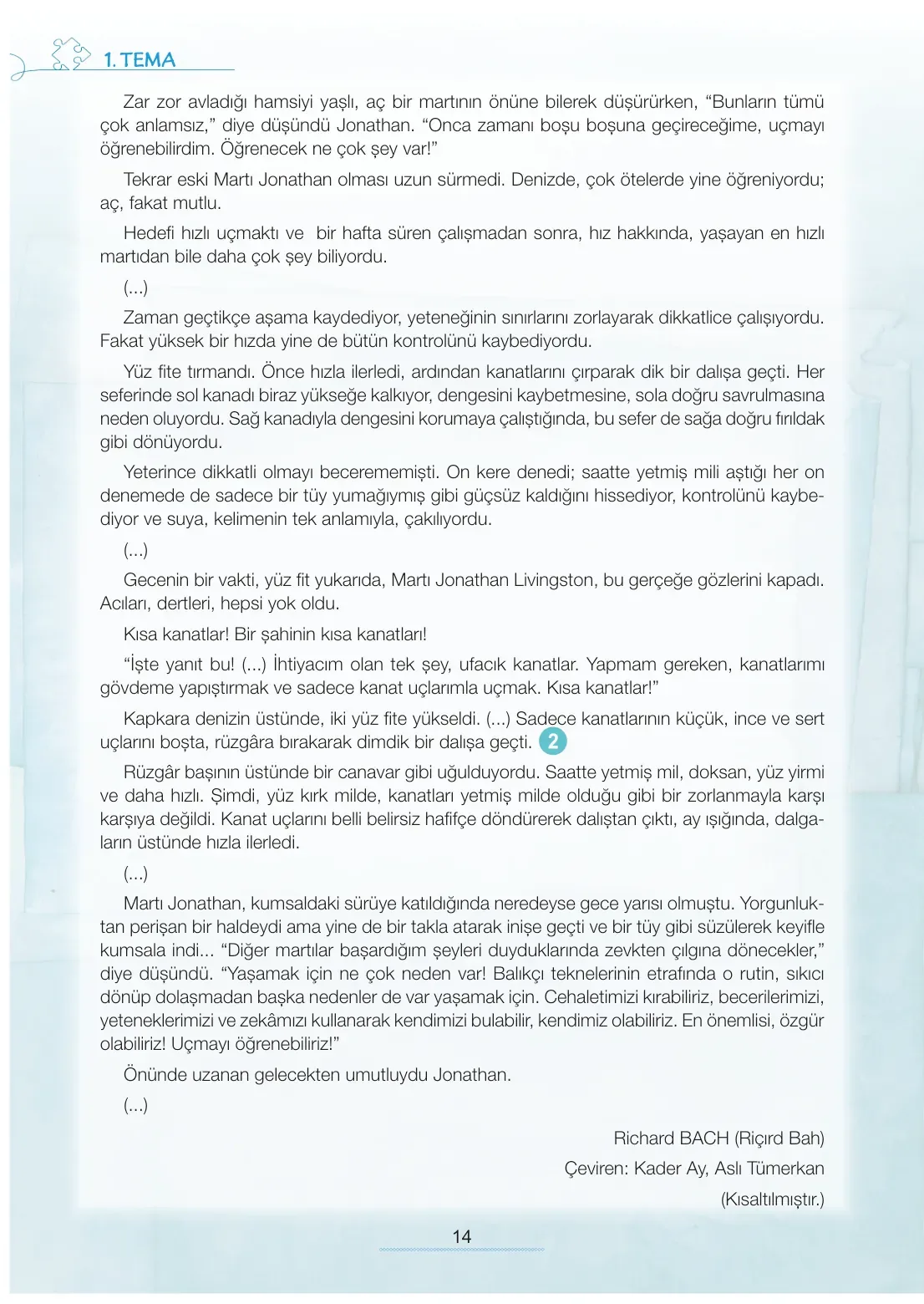 7. Sınıf Türkçe Ders Kitabı Cevapları Meb Yayınları 1. Kitap Sayfa 14