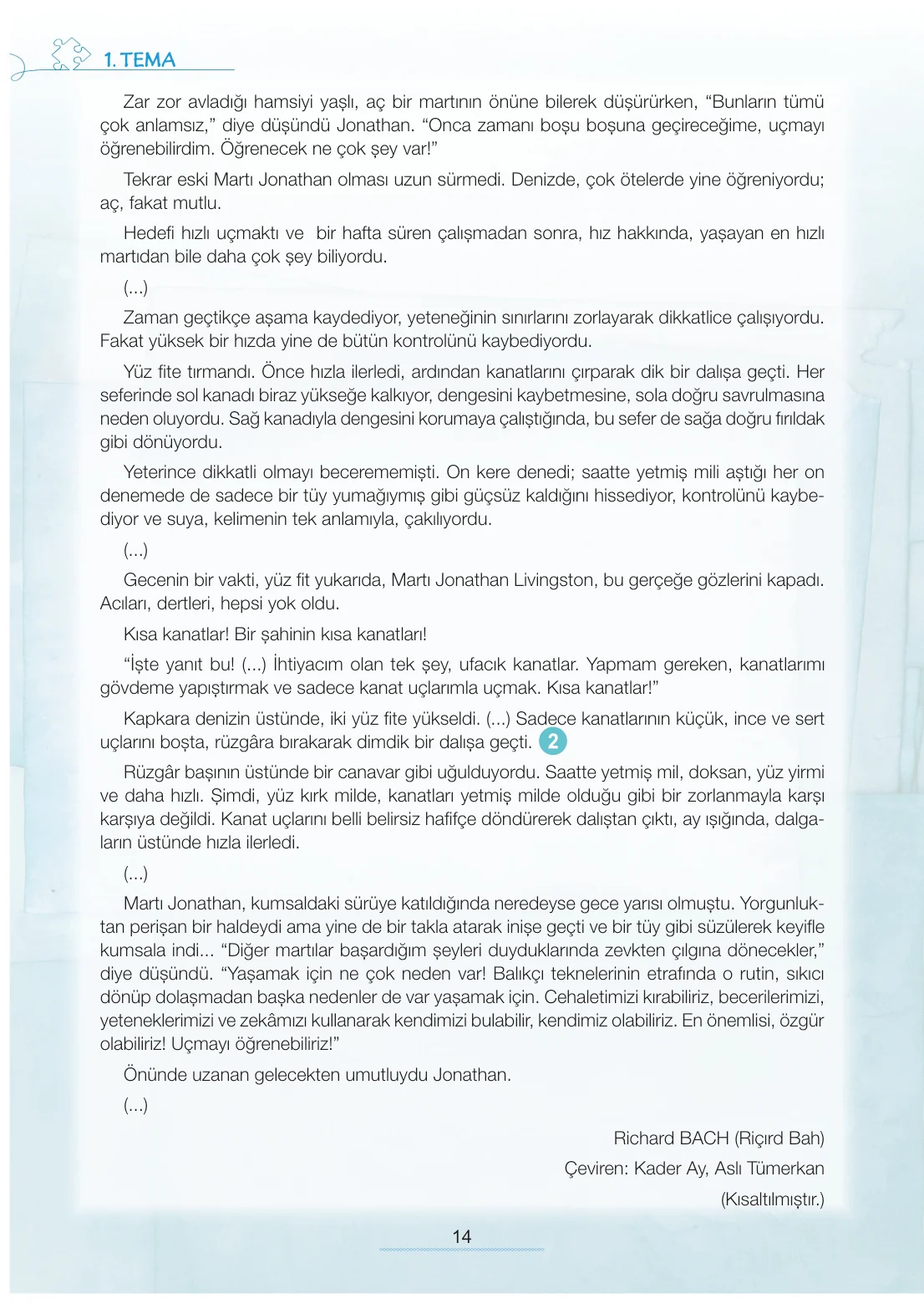 7. Sınıf Türkçe Ders Kitabı Cevapları Meb Yayınları 1. Kitap Sayfa 14