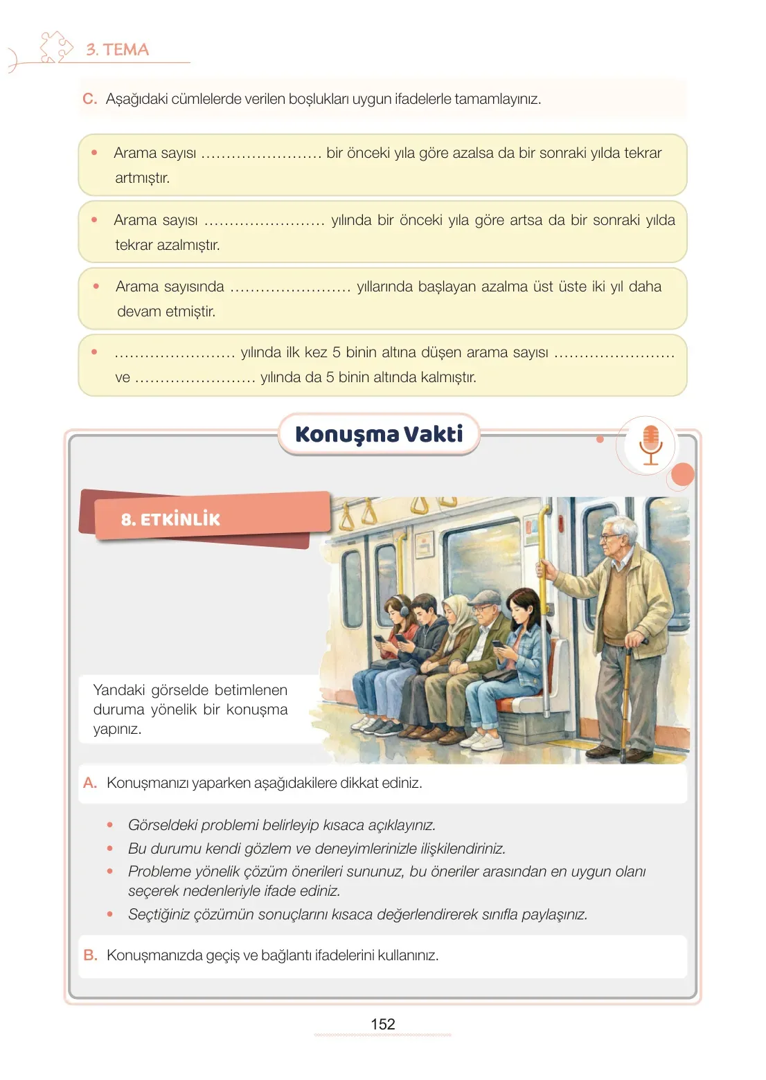 7. Sınıf Türkçe Ders Kitabı Cevapları Meb Yayınları 1. Kitap Sayfa 152