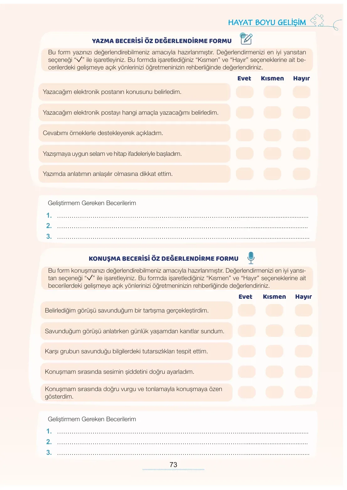 7. Sınıf Türkçe Ders Kitabı Cevapları Meb Yayınları 1. Kitap Sayfa 73