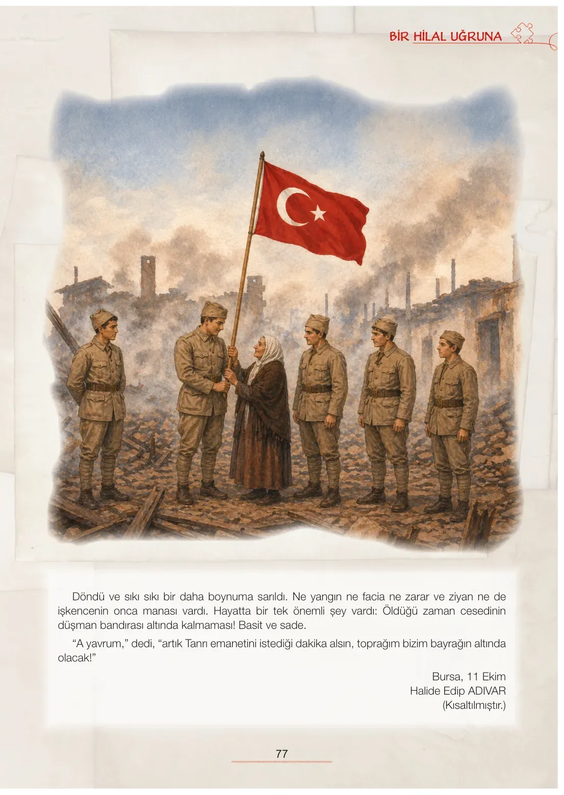 7. Sınıf Türkçe Ders Kitabı Cevapları Meb Yayınları 1. Kitap Sayfa 77