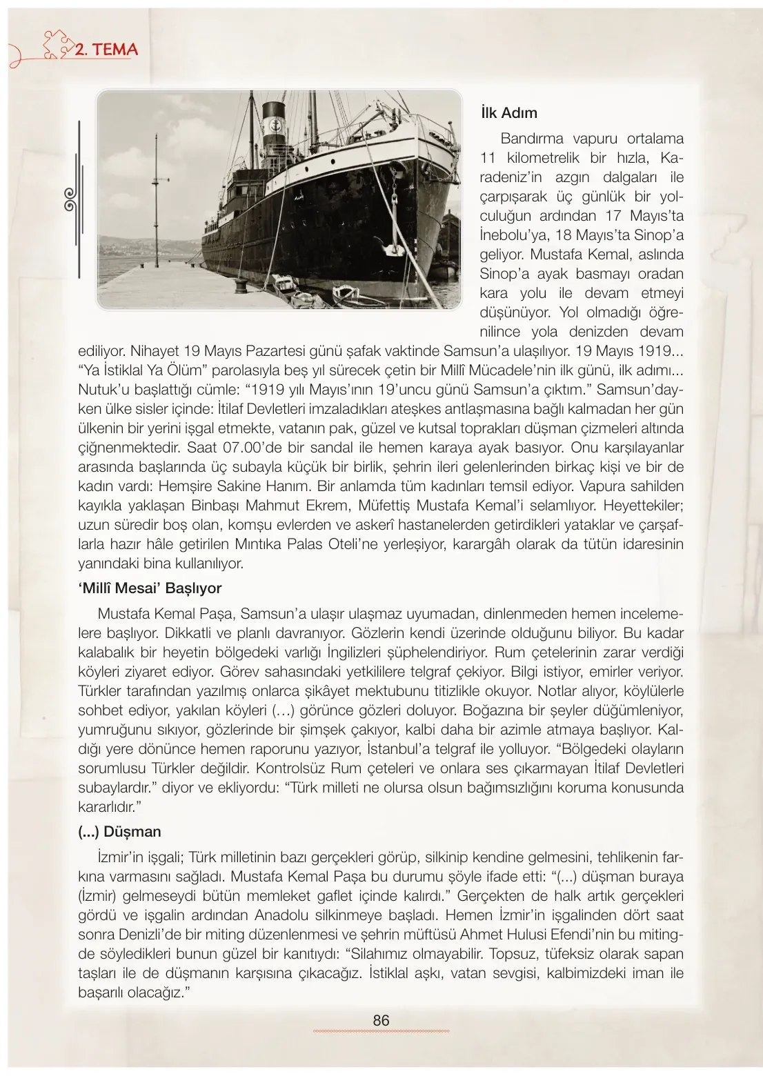 7. Sınıf Türkçe Ders Kitabı Cevapları Meb Yayınları 1. Kitap Sayfa 86