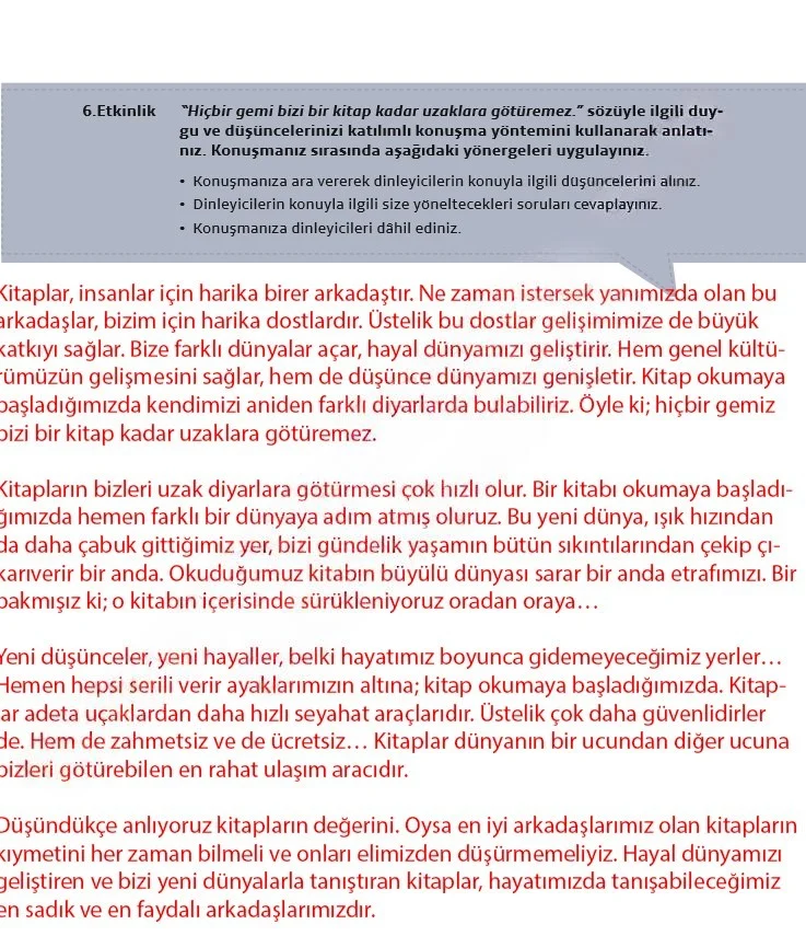 7. Sınıf Türkçe Ders Kitabı Cevapları Meb Yayınları 1. Kitap Sayfa 77 Çözüm Görseli