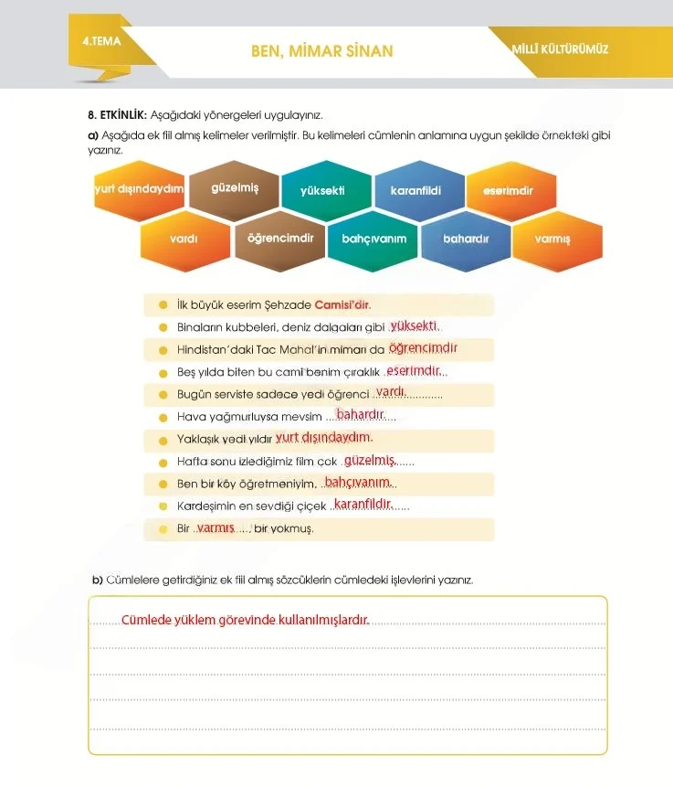 7. Sınıf Türkçe Ders Kitabı Cevapları Meb Yayınları 2. Kitap Sayfa 108 Çözüm Görseli