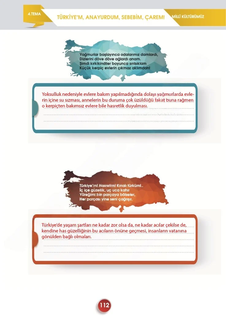 7. Sınıf Türkçe Ders Kitabı Cevapları Meb Yayınları 2. Kitap Sayfa 112 Çözüm Görseli