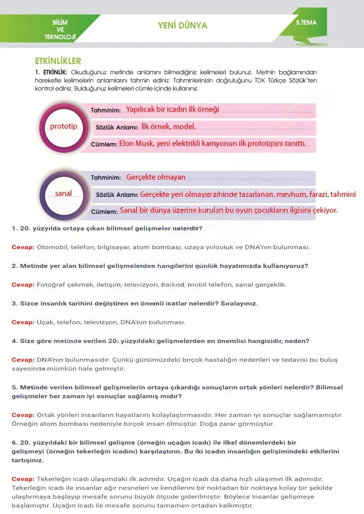 7. Sınıf Türkçe Ders Kitabı Cevapları Meb Yayınları 2. Kitap Sayfa 147 Çözüm Görseli