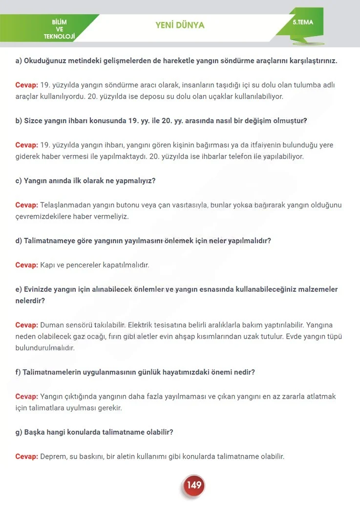 7. Sınıf Türkçe Ders Kitabı Cevapları Meb Yayınları 2. Kitap Sayfa 149 Çözüm Görseli