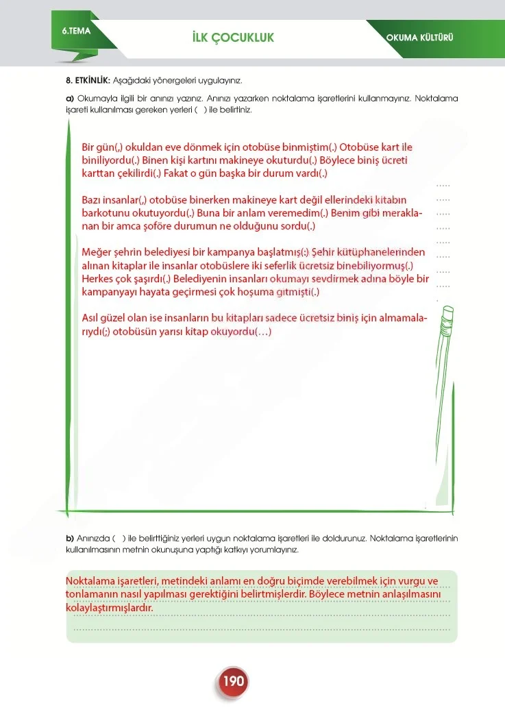 7. Sınıf Türkçe Ders Kitabı Cevapları Meb Yayınları 2. Kitap Sayfa 190 Çözüm Görseli