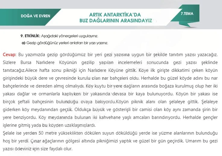 7. Sınıf Türkçe Ders Kitabı Cevapları Meb Yayınları 2. Kitap Sayfa 217 Çözüm Görseli