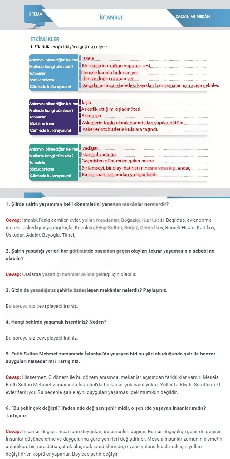 7. Sınıf Türkçe Ders Kitabı Cevapları Meb Yayınları 2. Kitap Sayfa 226 Çözüm Görseli