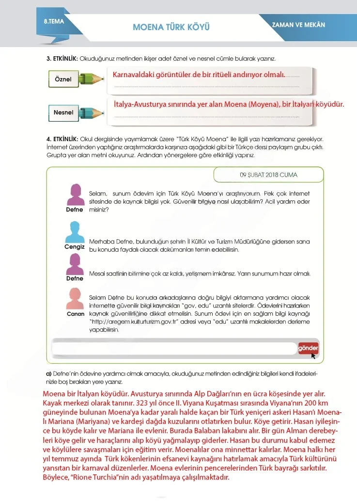7. Sınıf Türkçe Ders Kitabı Cevapları Meb Yayınları 2. Kitap Sayfa 240 Çözüm Görseli