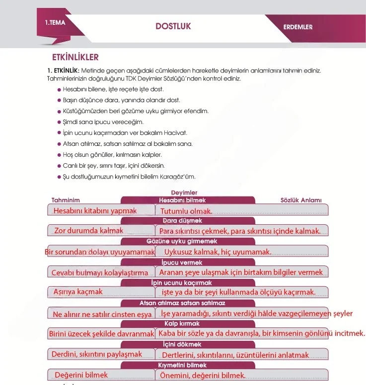 7. Sınıf Türkçe Ders Kitabı Cevapları Meb Yayınları 2. Kitap Sayfa 26 Çözüm Görseli