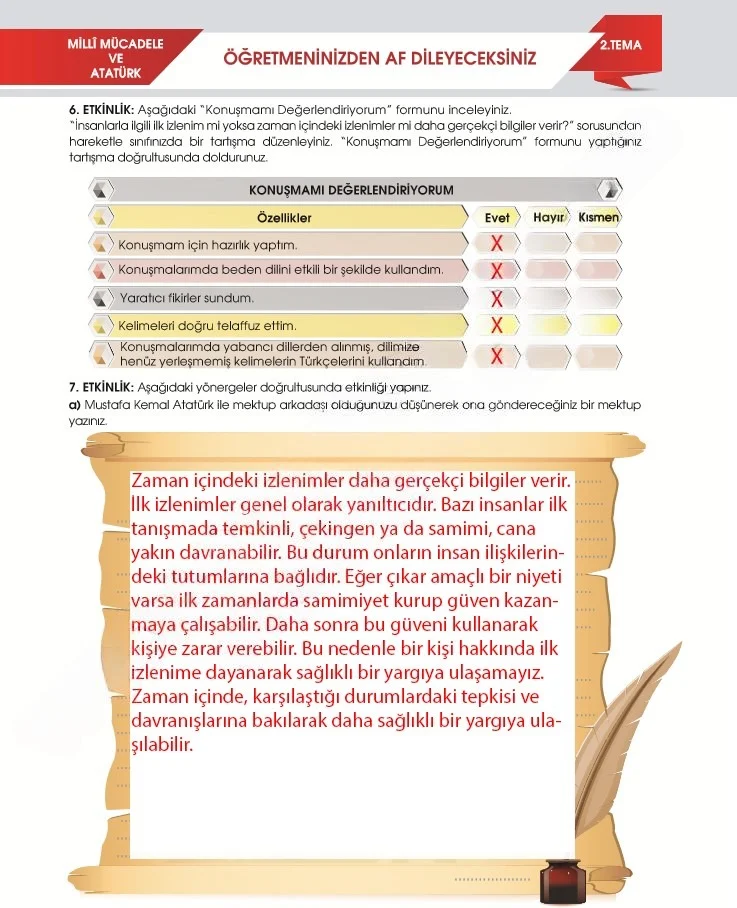 7. Sınıf Türkçe Ders Kitabı Cevapları Meb Yayınları 2. Kitap Sayfa 53 Çözüm Görseli