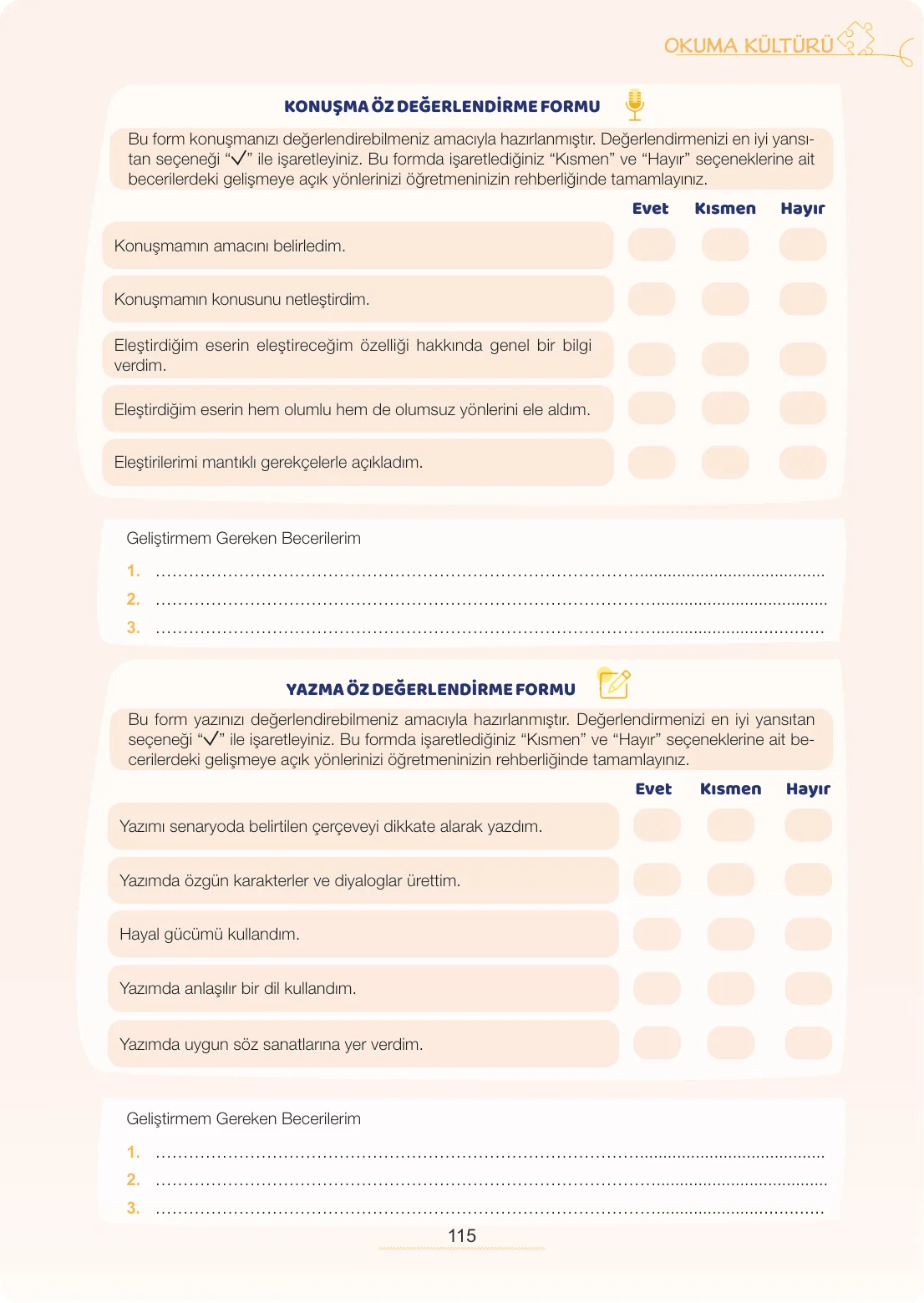 7. Sınıf Türkçe Ders Kitabı Cevapları Meb Yayınları 2. Kitap Sayfa 115