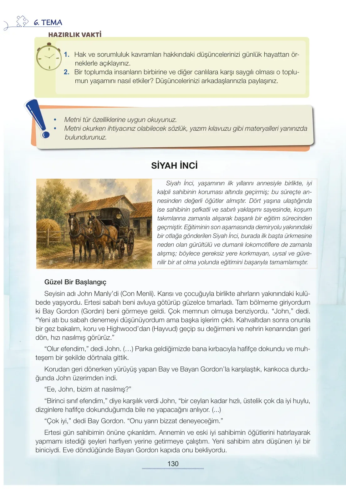 7. Sınıf Türkçe Ders Kitabı Cevapları Meb Yayınları 2. Kitap Sayfa 130